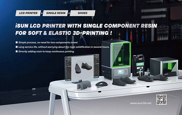 iSUN3D Single-Component Elastic Resin 3D Printing Solution Officially Launched!