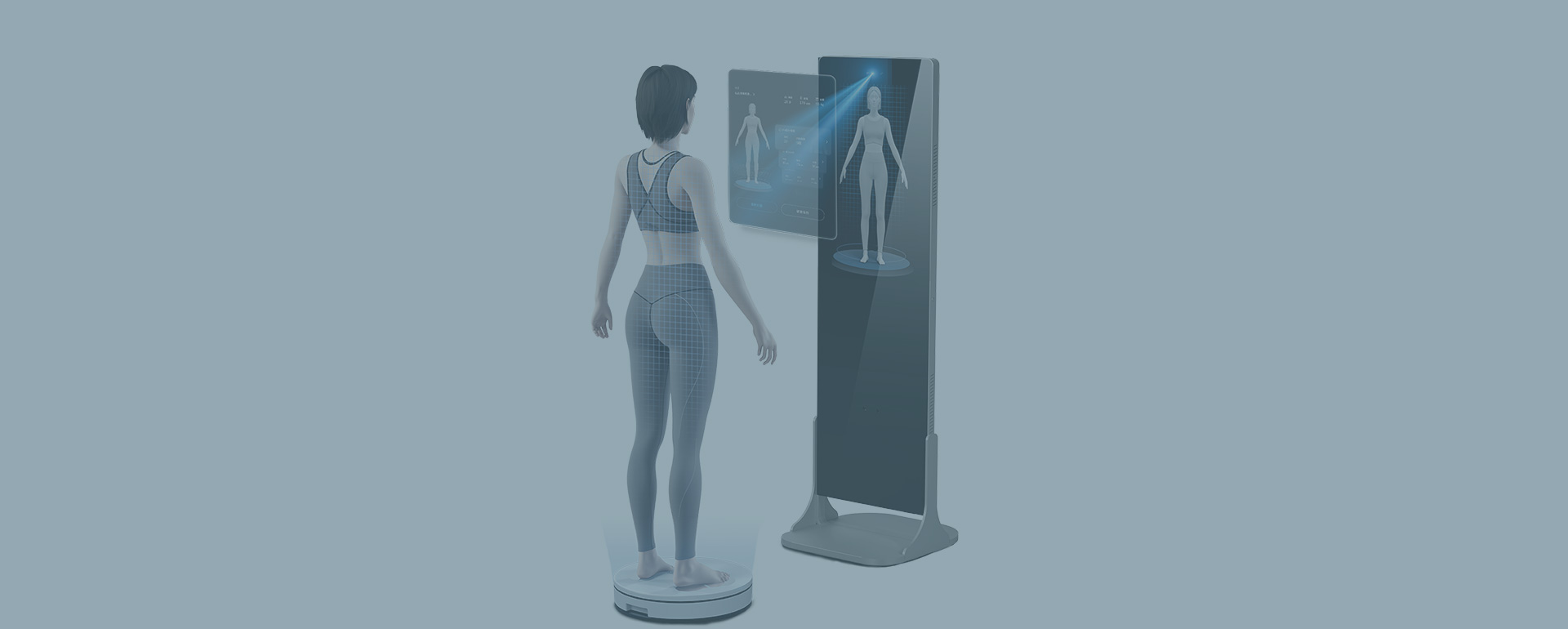 Scanner de medição corporal iFit Mirror 3D