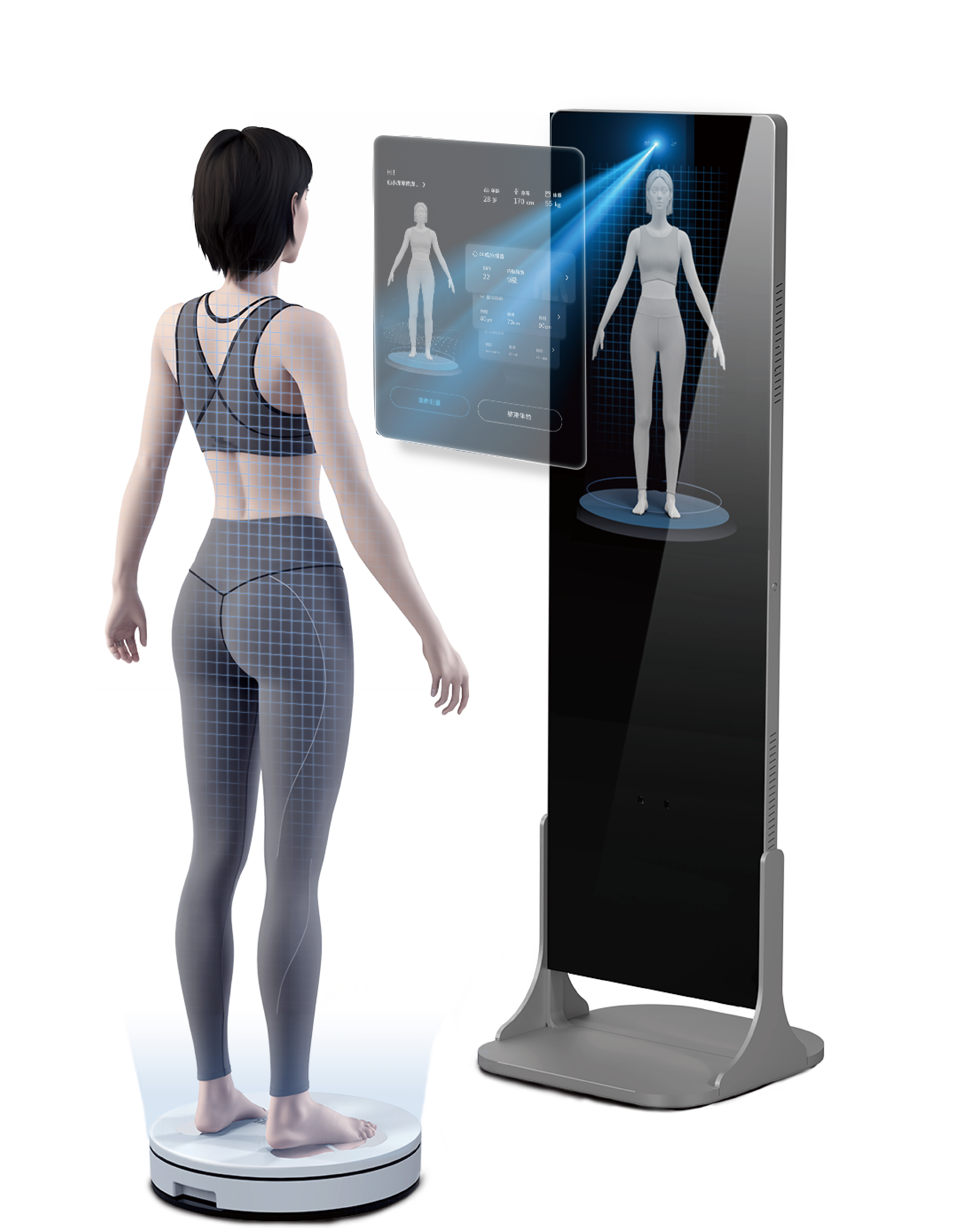 Escáner de medición corporal 3D iFit Mirror